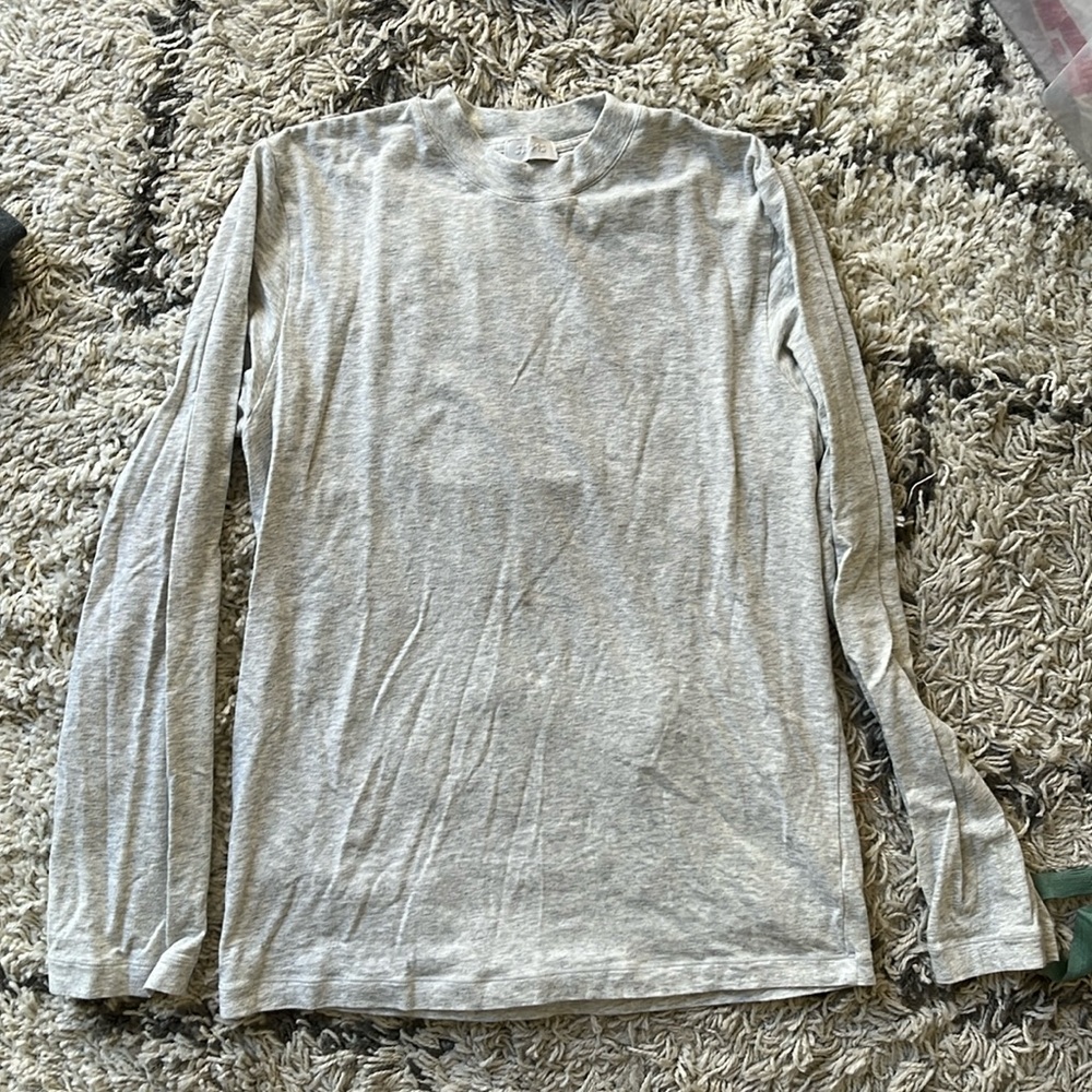 NWOT skins long sleeve Heather gray jersey top XXS